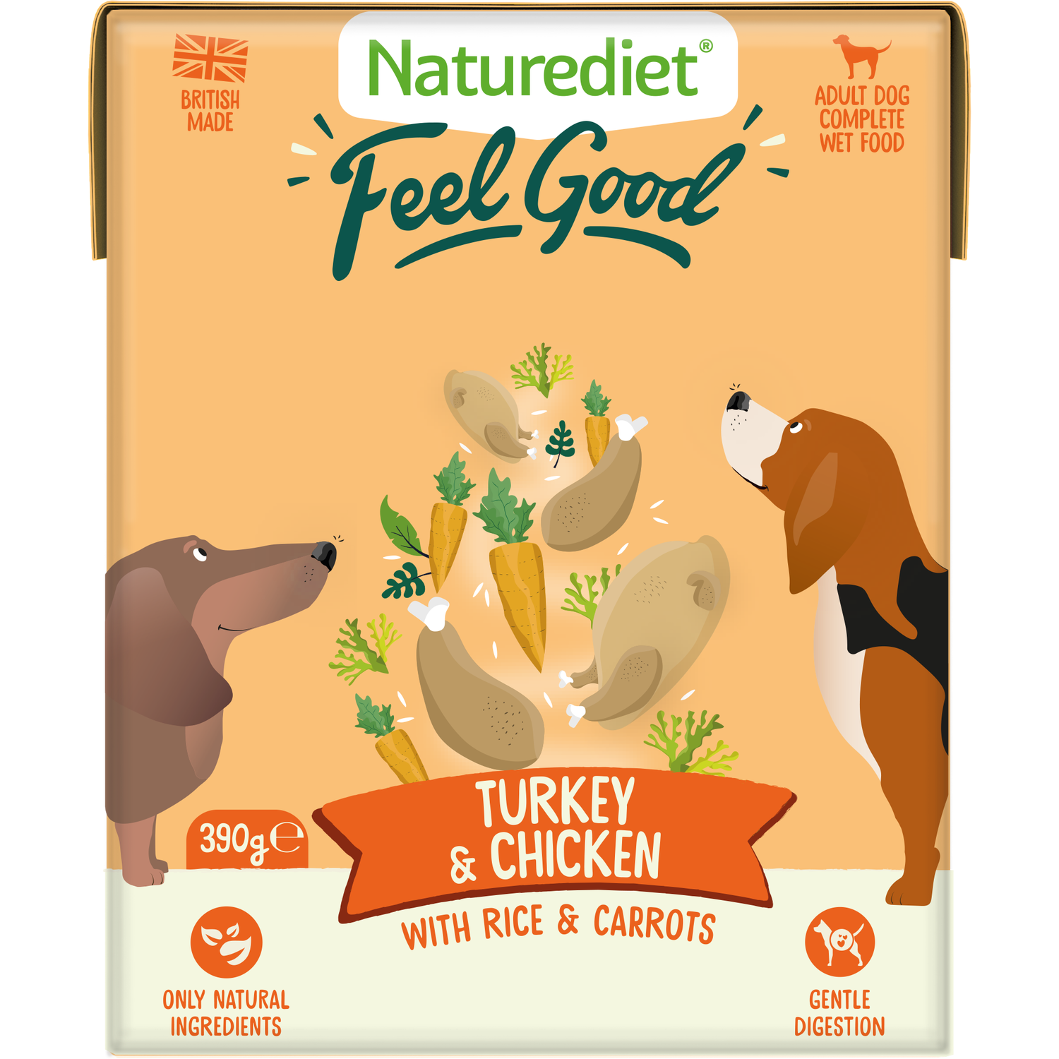 Naturediet Feel Good Wet Dog Food - Turkey and Chicken Image 1