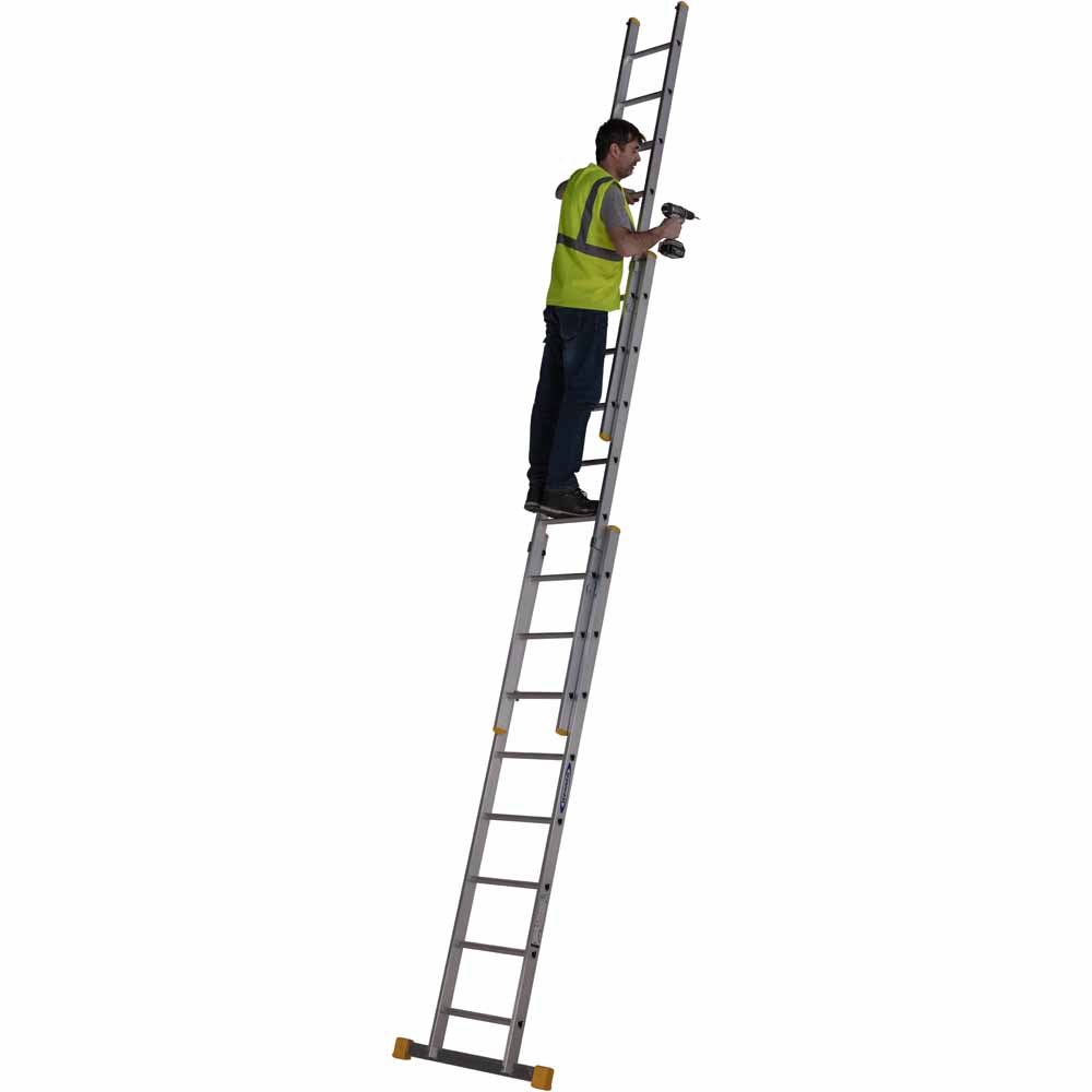 Werner Box Section Double Extension Ladder 1.85m Image 9