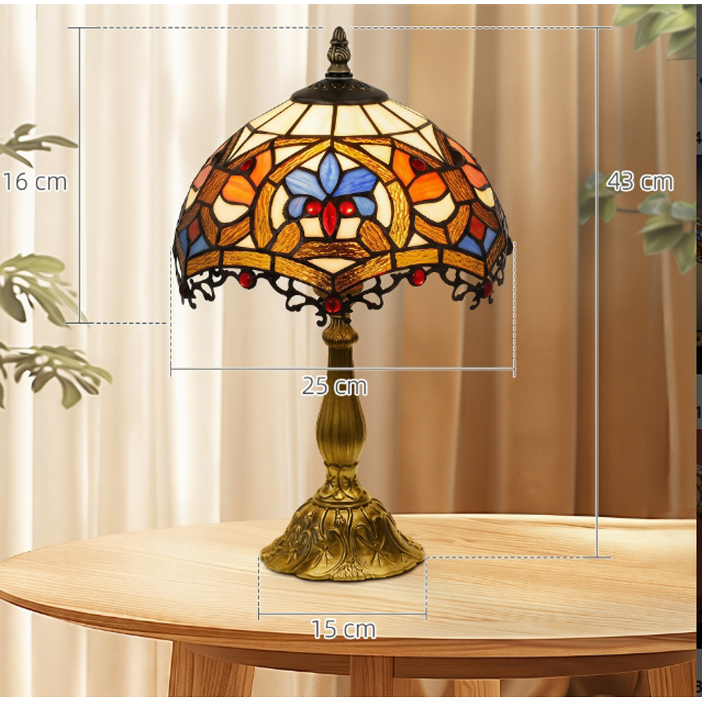 Portland Sunflower Antique Table Lamp Image 9