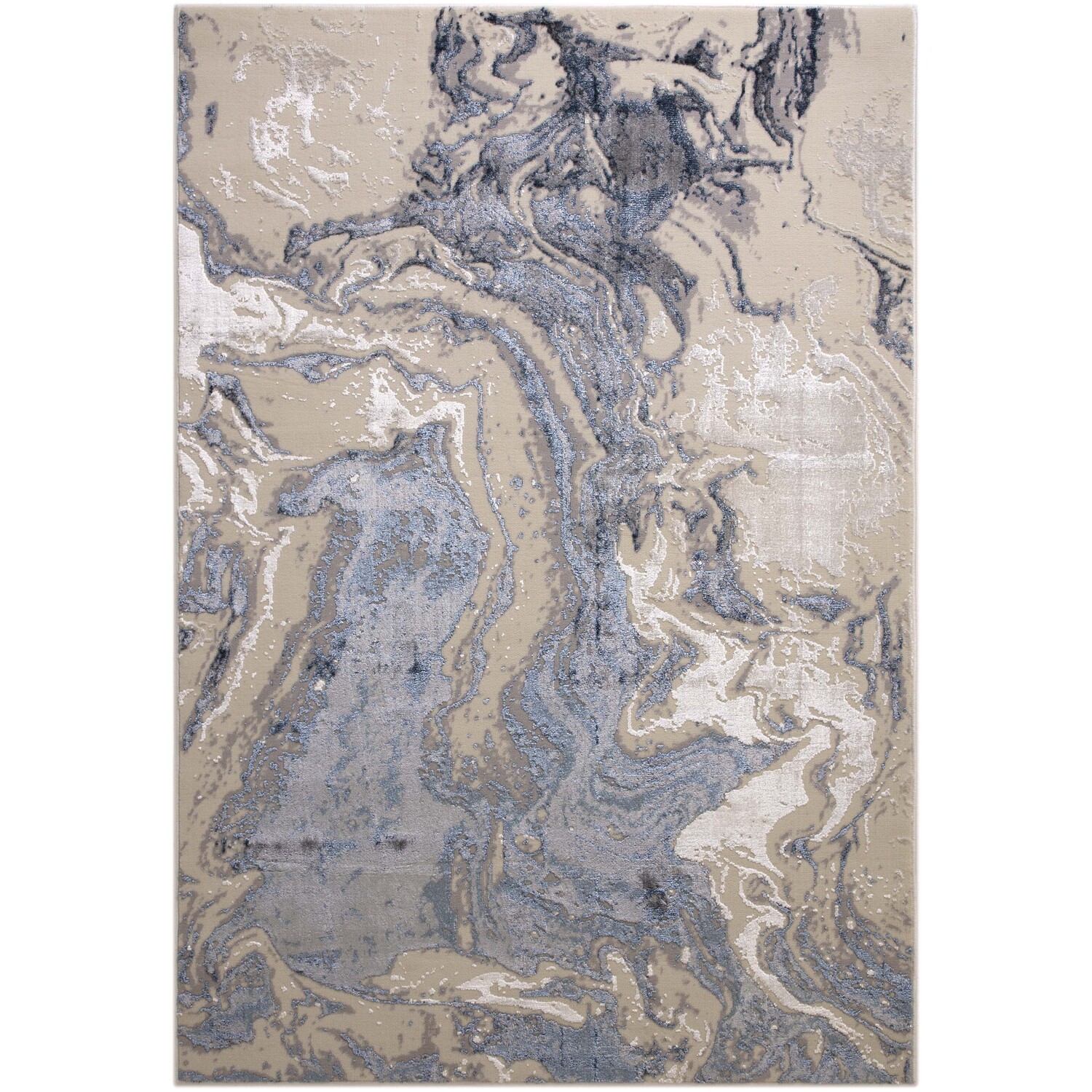 Cadiz Aqua Stone Rug 66 x 100cm Image 1
