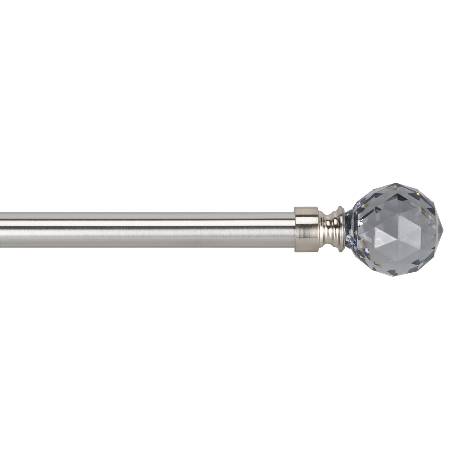 Alnwick 120 to 210cm Extendable Steel Jewel End Curtain Pole Image