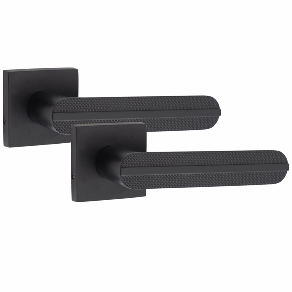 Golden Grace Matt Black Modern Lima Handle Set 4 Pack Image 3