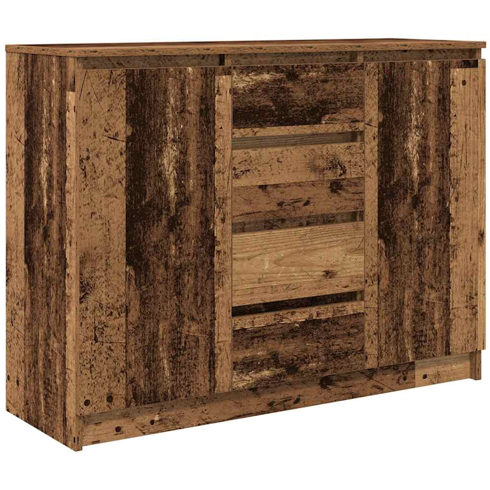 vidaXL 2 Door 4 Drawer Old Wood Sideboard Image 2