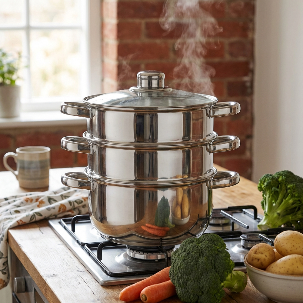 Stainless Steel 3 Tier Steamer Image 5