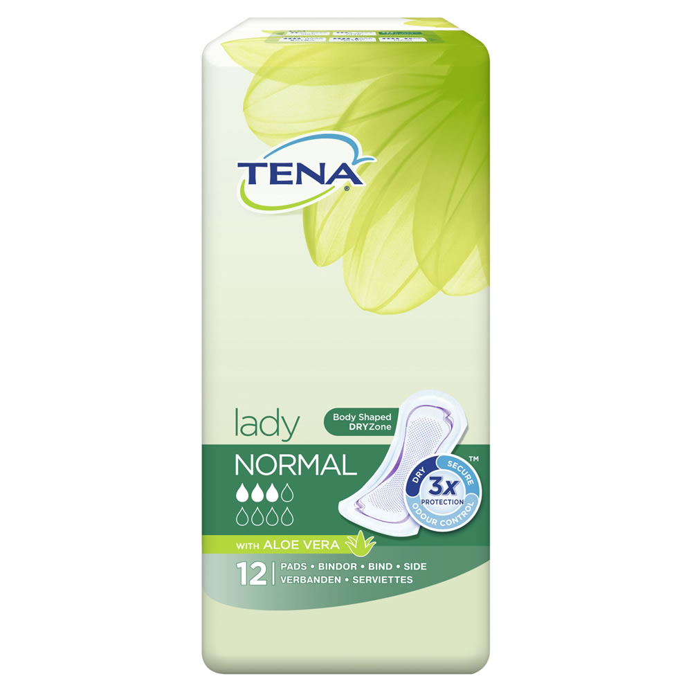 Tena Lady Normal Pads with Aloe Vera 12 pack Image