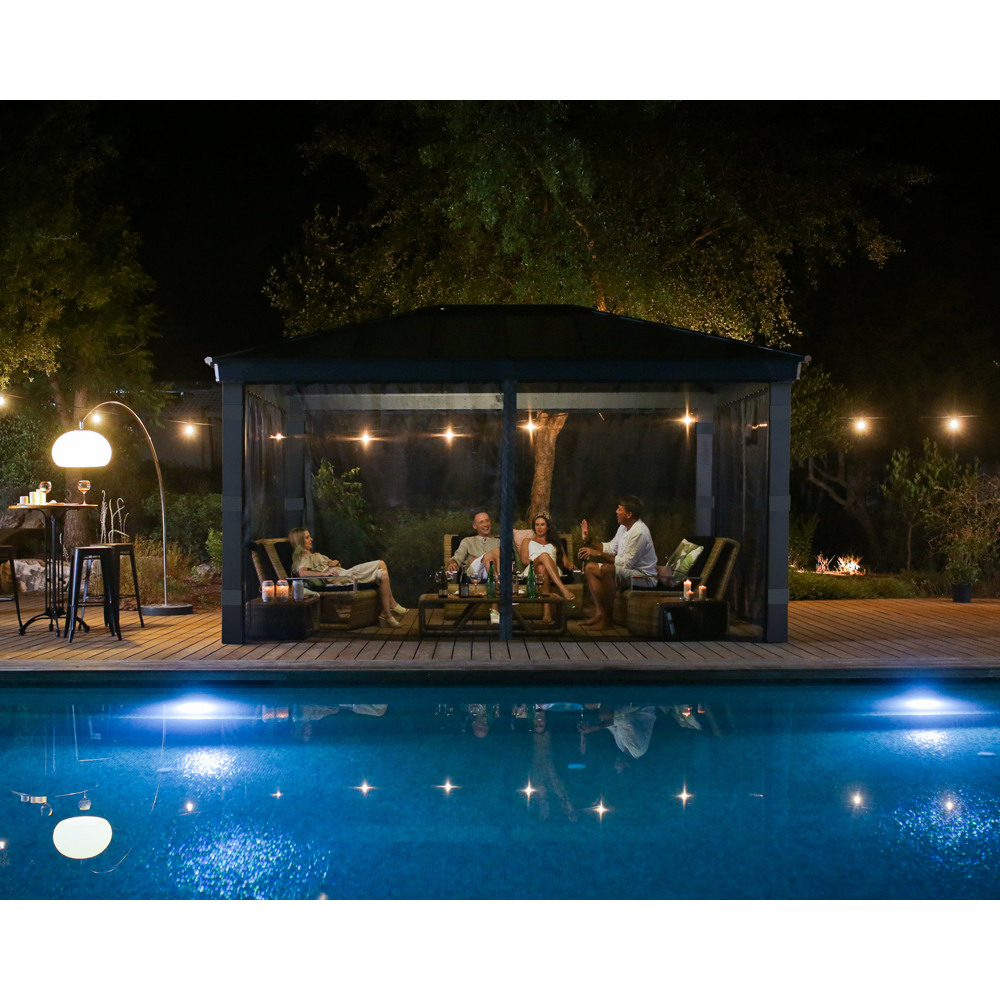 Palram Canopia Dallas 3.6 x 4.8m Gazebo Netting 4 Pack Image 2