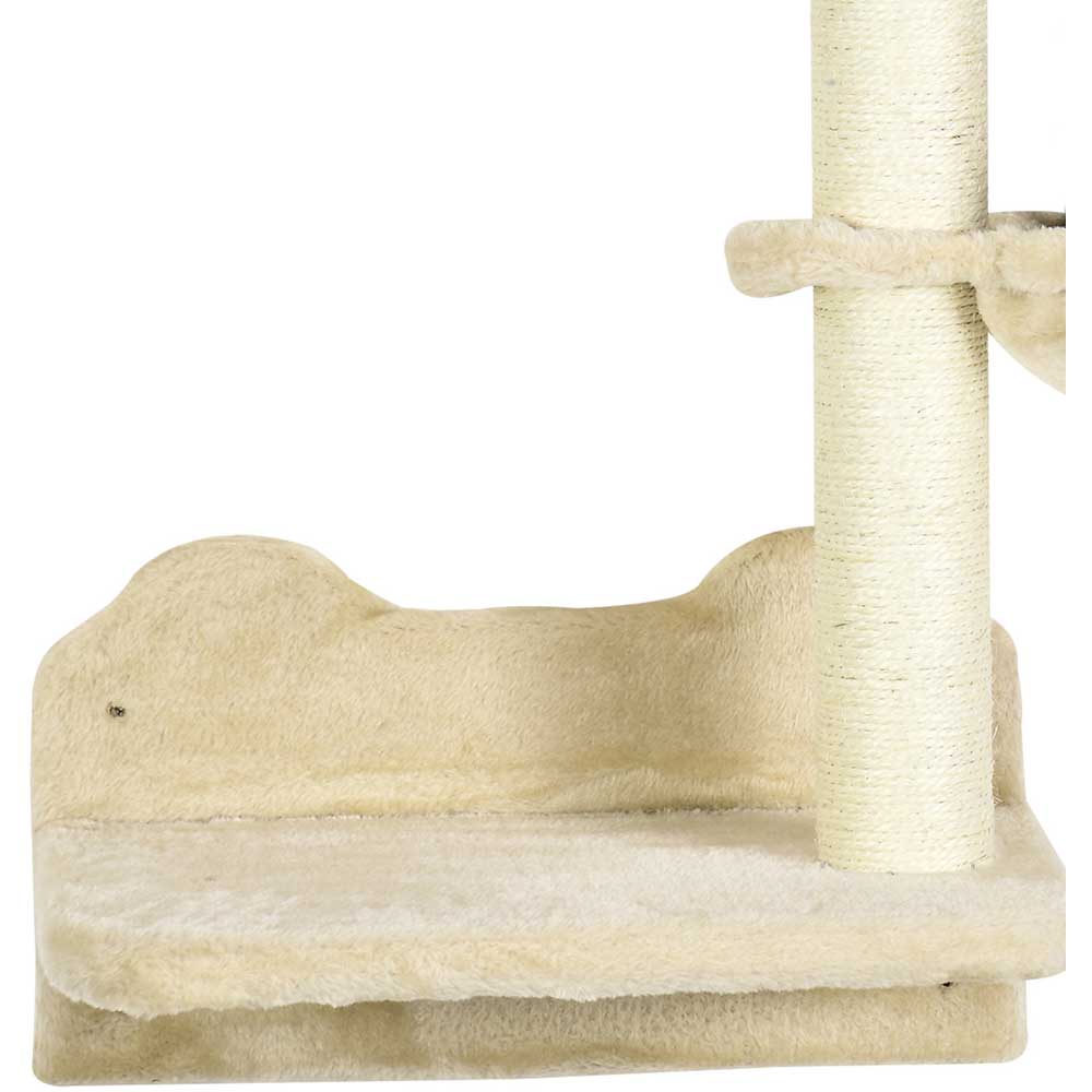 PawHut 4 Piece Cat Shelf, Cat Wall Furniture w/ Hammock, Steps, Platforms Image 3