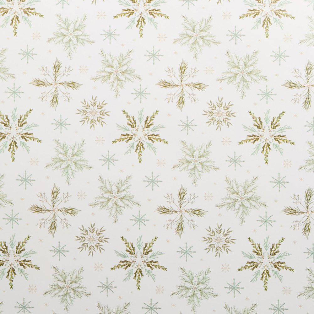 Scandi Snowflake Gift Wrap Image 4