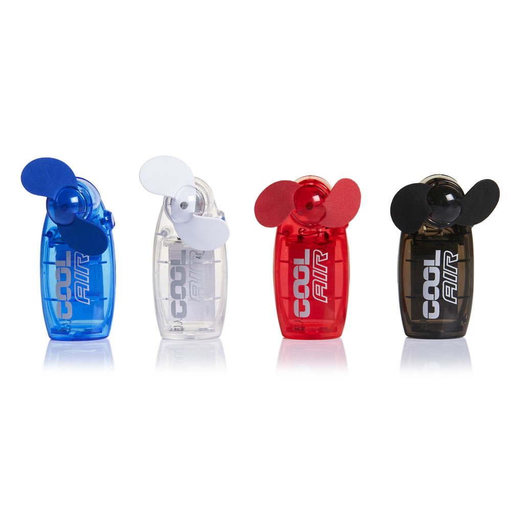 Status 2.5 Inch Hand Held Mini Fan Assorted Colourwith Batteries Wilko
