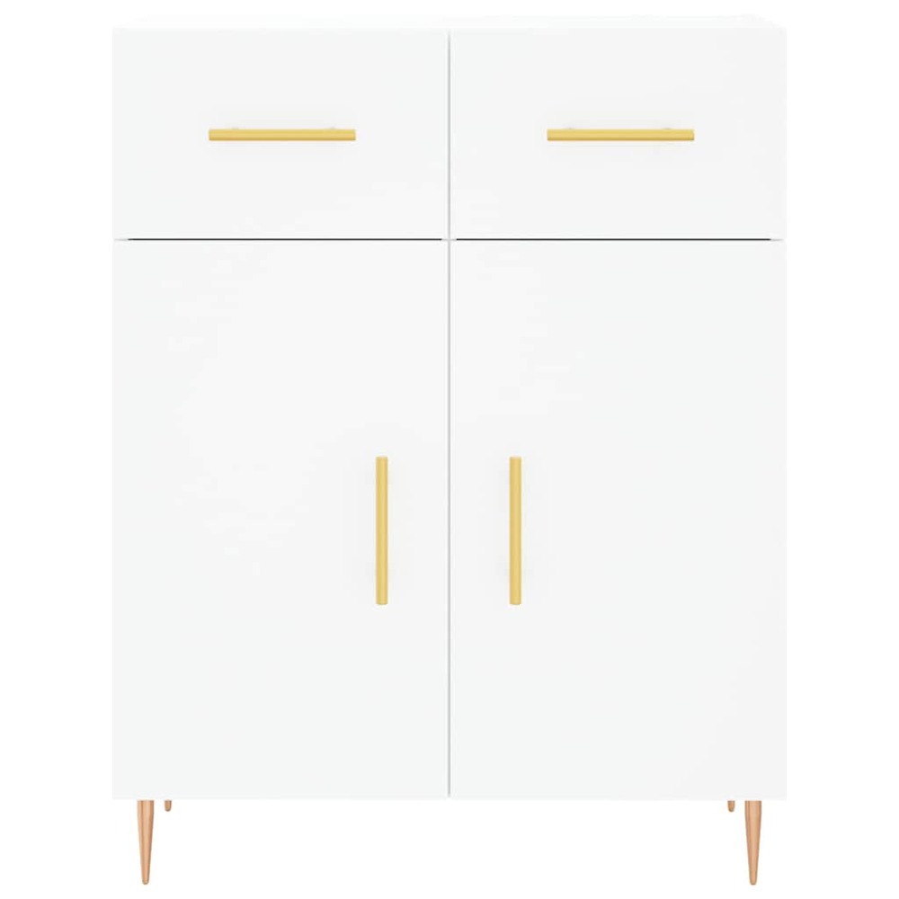 vidaXL 4 Door 2 Drawer White Highboard Image 8