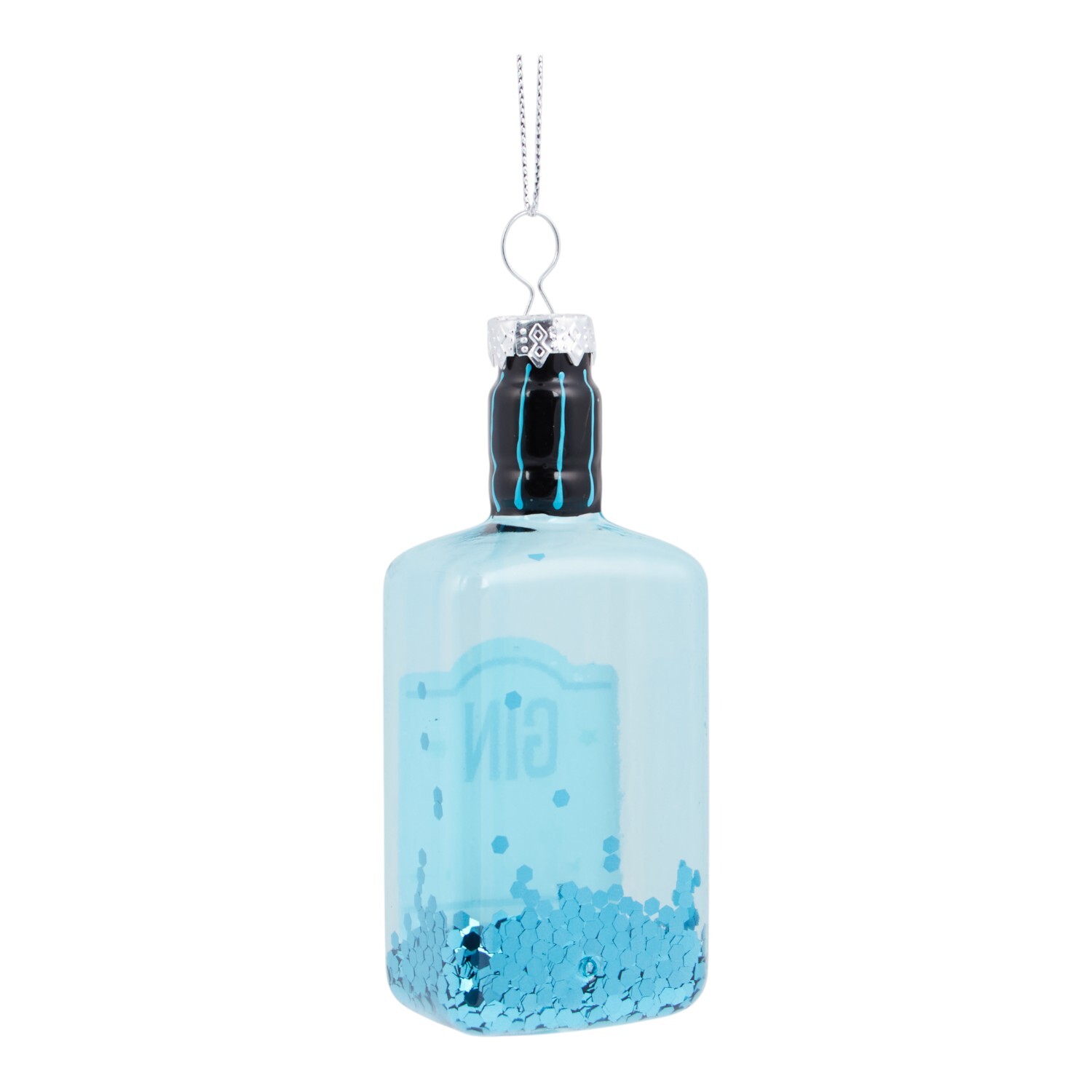 Glass Gin Hanging Decoration Image 5