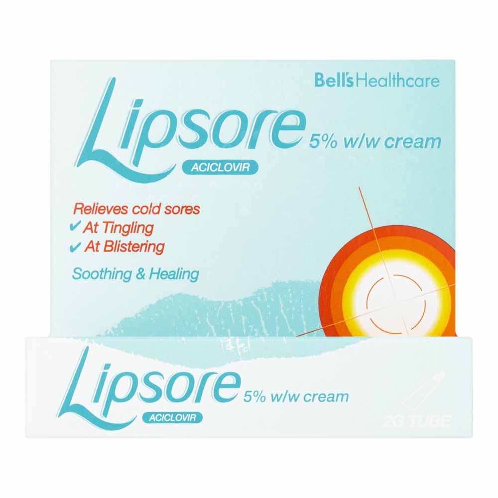 Lipsore Cold Sore 5% Aciclovir Cream 2g Image