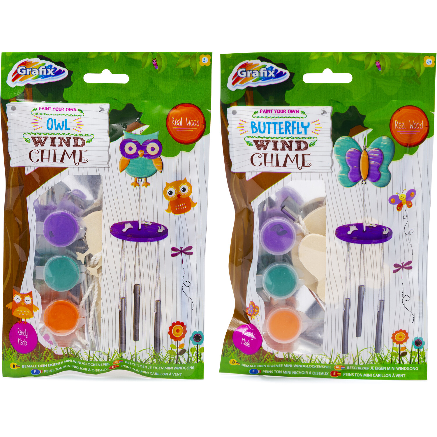 Single Grafix Paint Your Own Mini Windchime Kit in Assorted styles Image