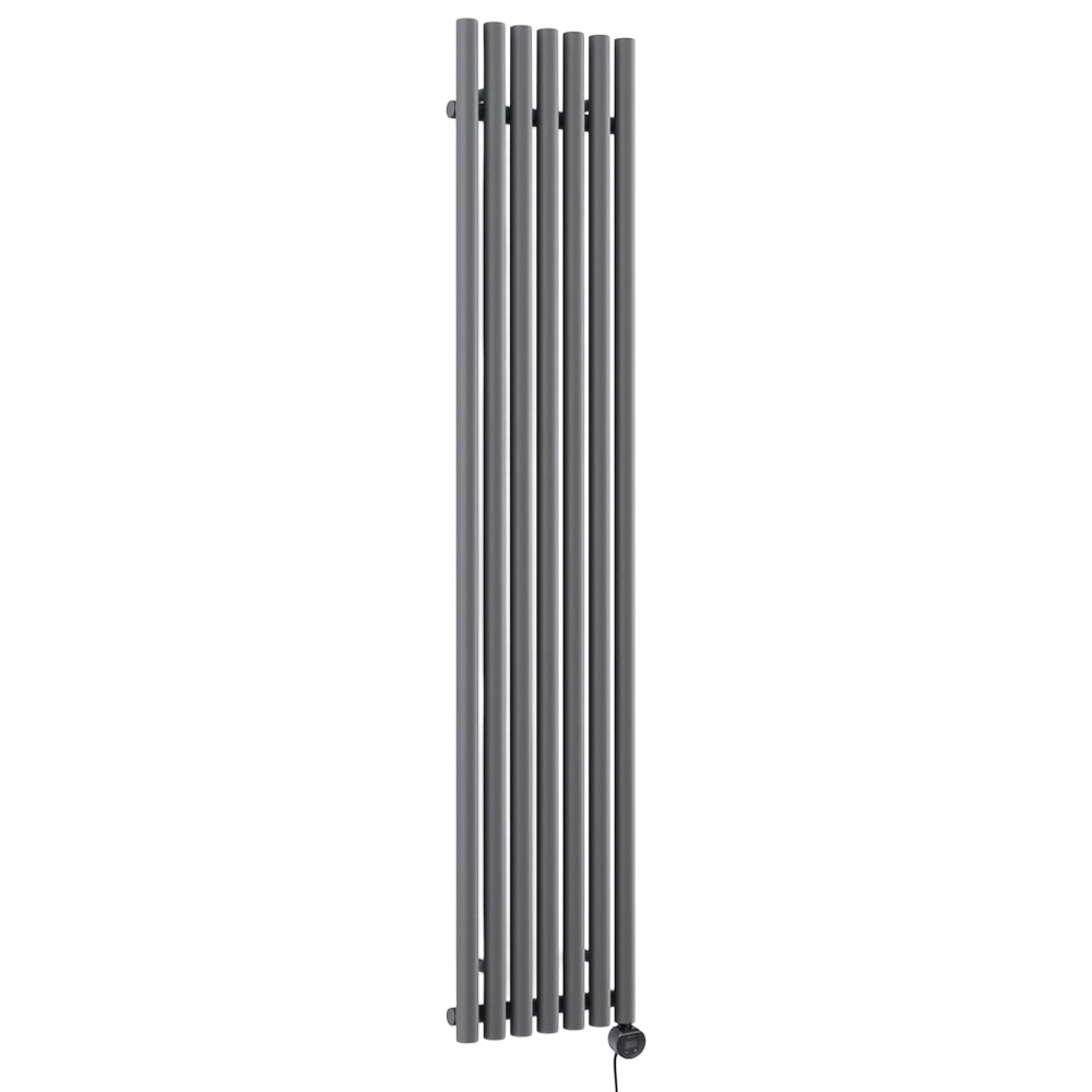 Terma Rolo-Room E Wi-Fi Modern Grey Electric Radiator 800W 1800 x 370mm Image 1