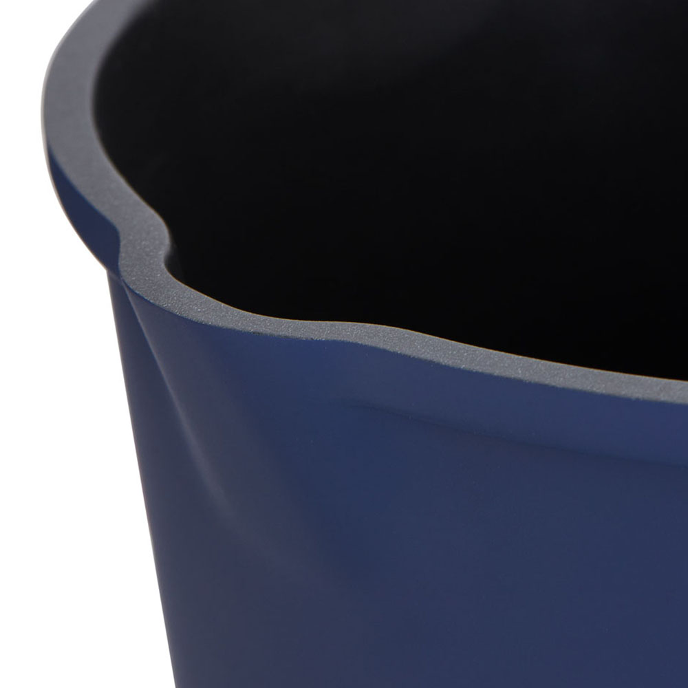 Wilko 18cm Blue Cast Aluminium Saucepan Image 6
