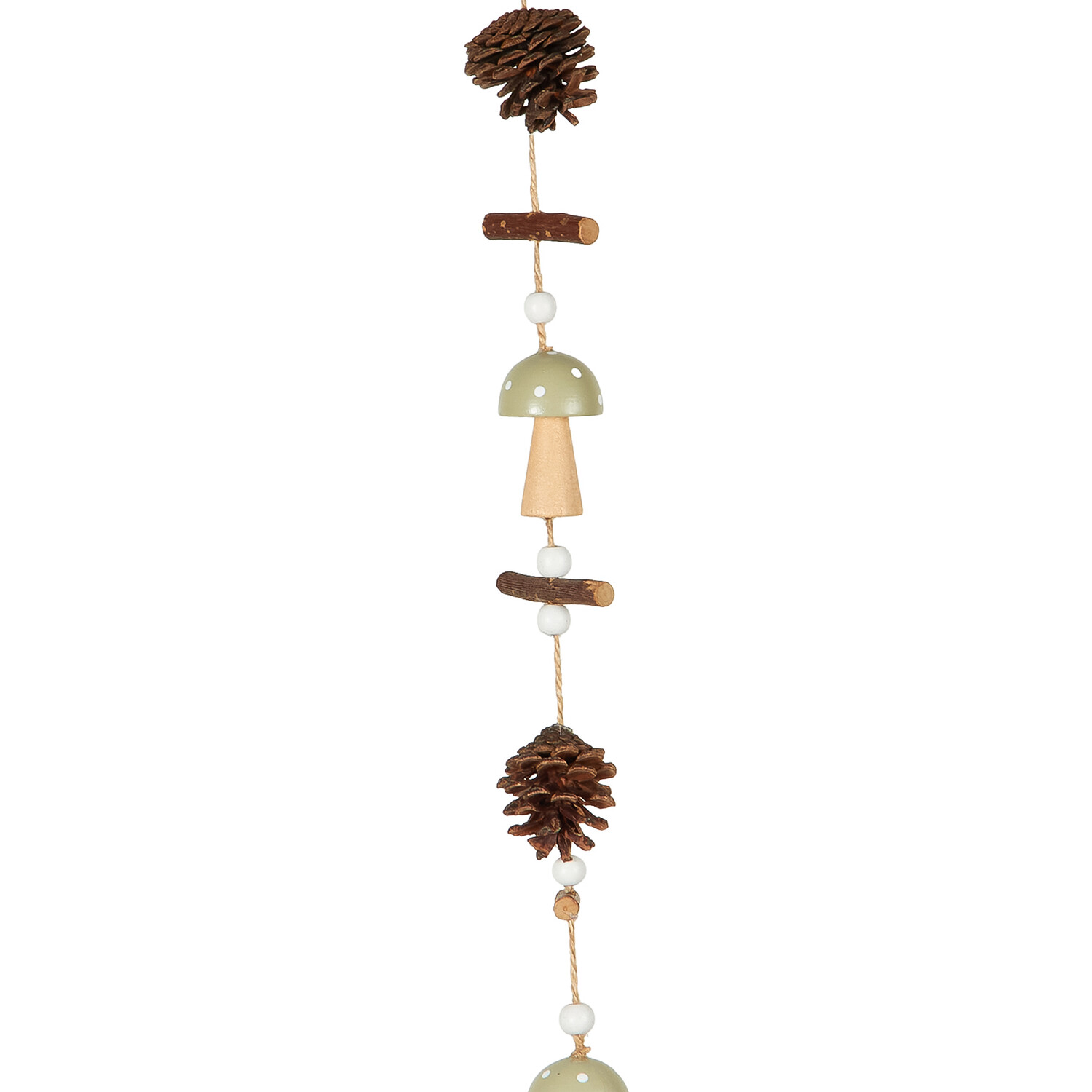 Wooden Mushroom Garland Image 3
