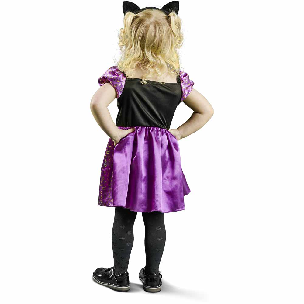 Wilko Halloween Cat Dress Costume 2-3 Years Image 3