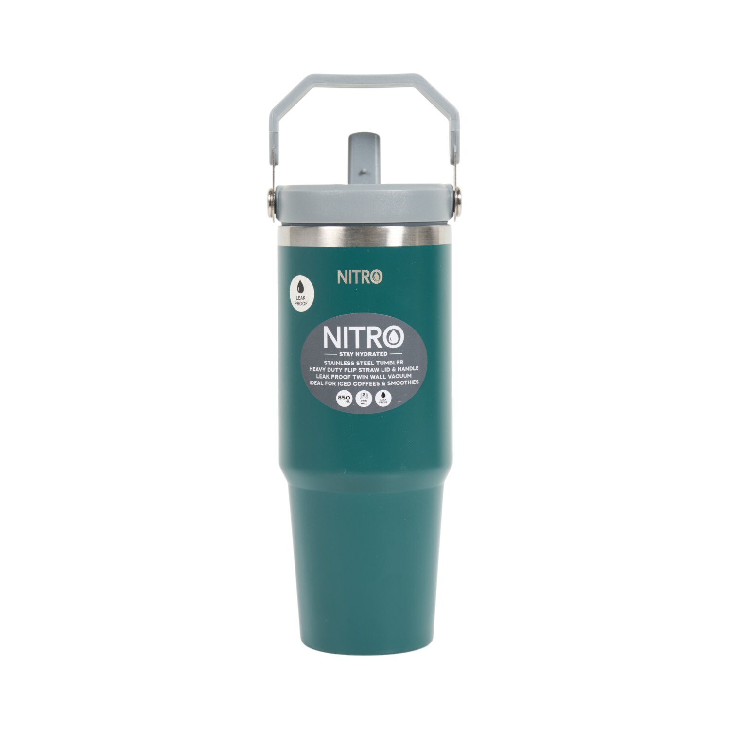 Nitro Stainless Steel Vacuum Tumbler with Handle Image 6