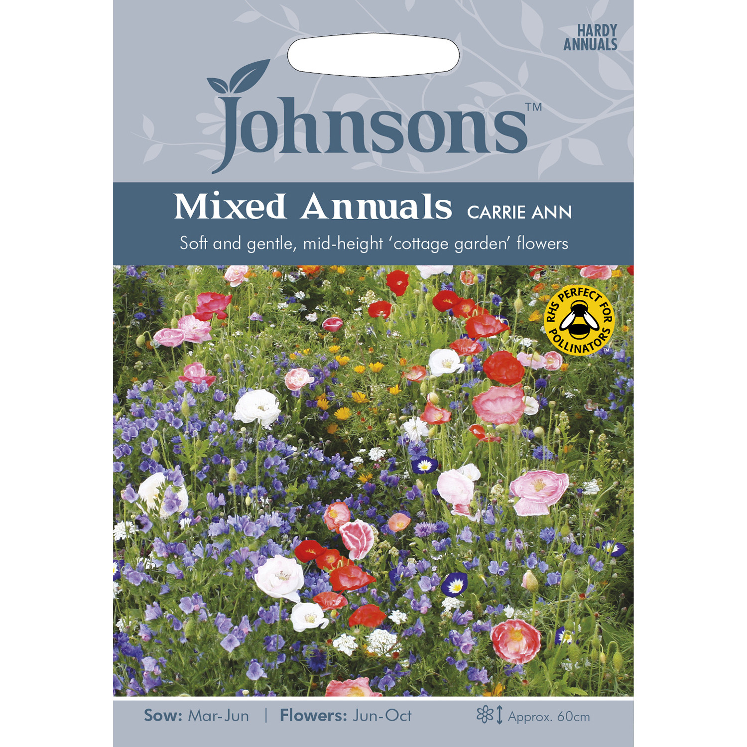 Johnsons Annuals Mixed Carrie Ann Flower Seeds Image 2