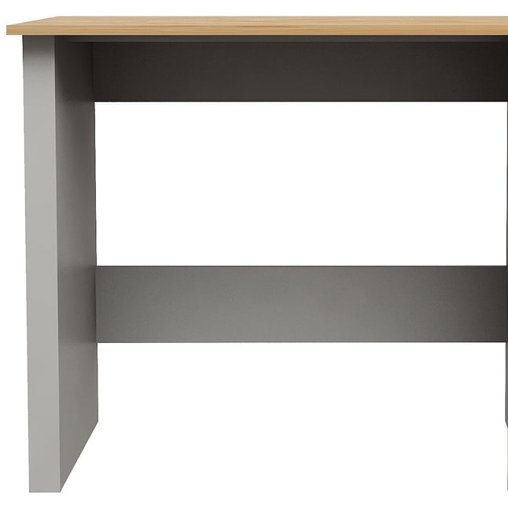 Lexington 3 Drawer Grey Desk Image 4