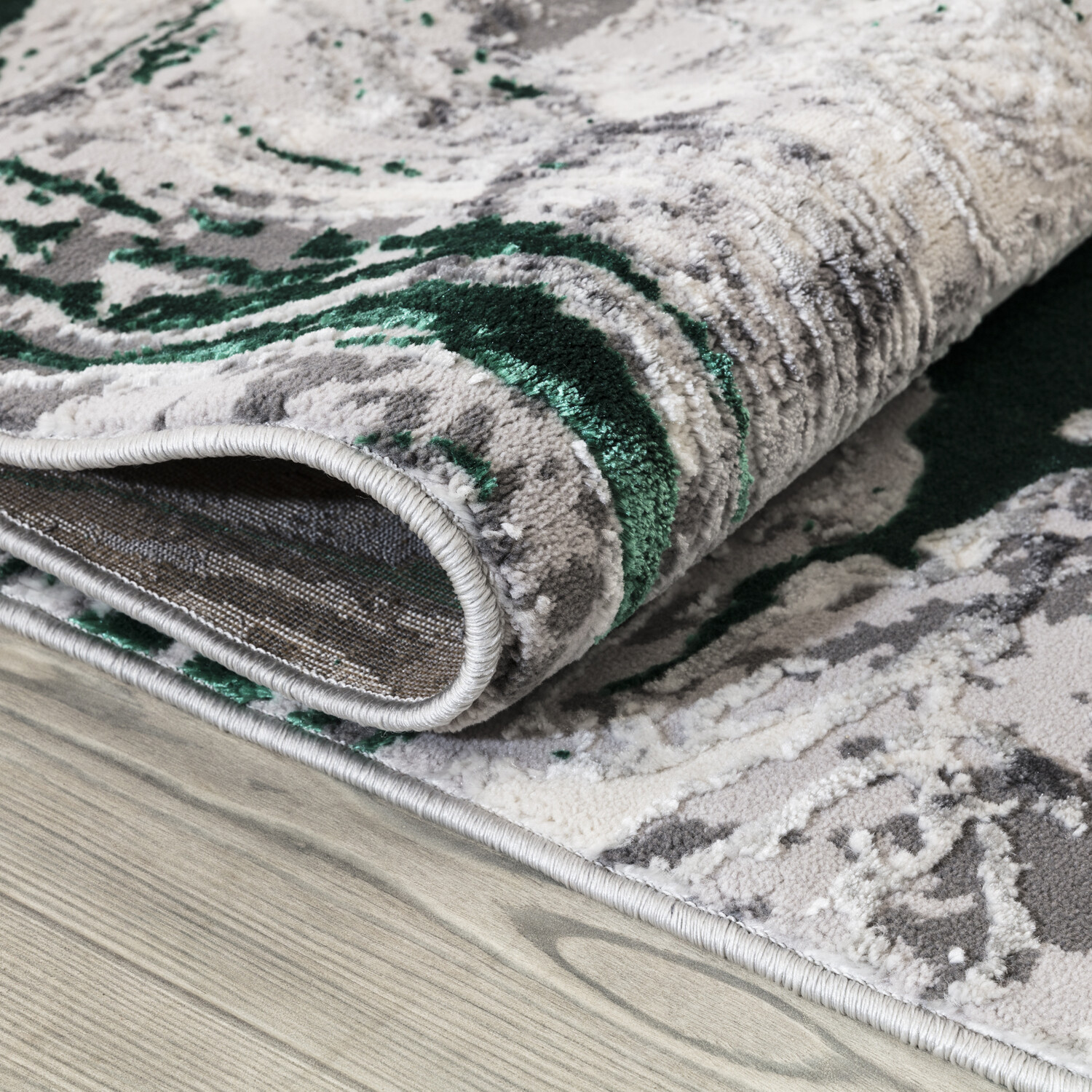 Liquid Marble Rug - Emerald / 140cm Image 2