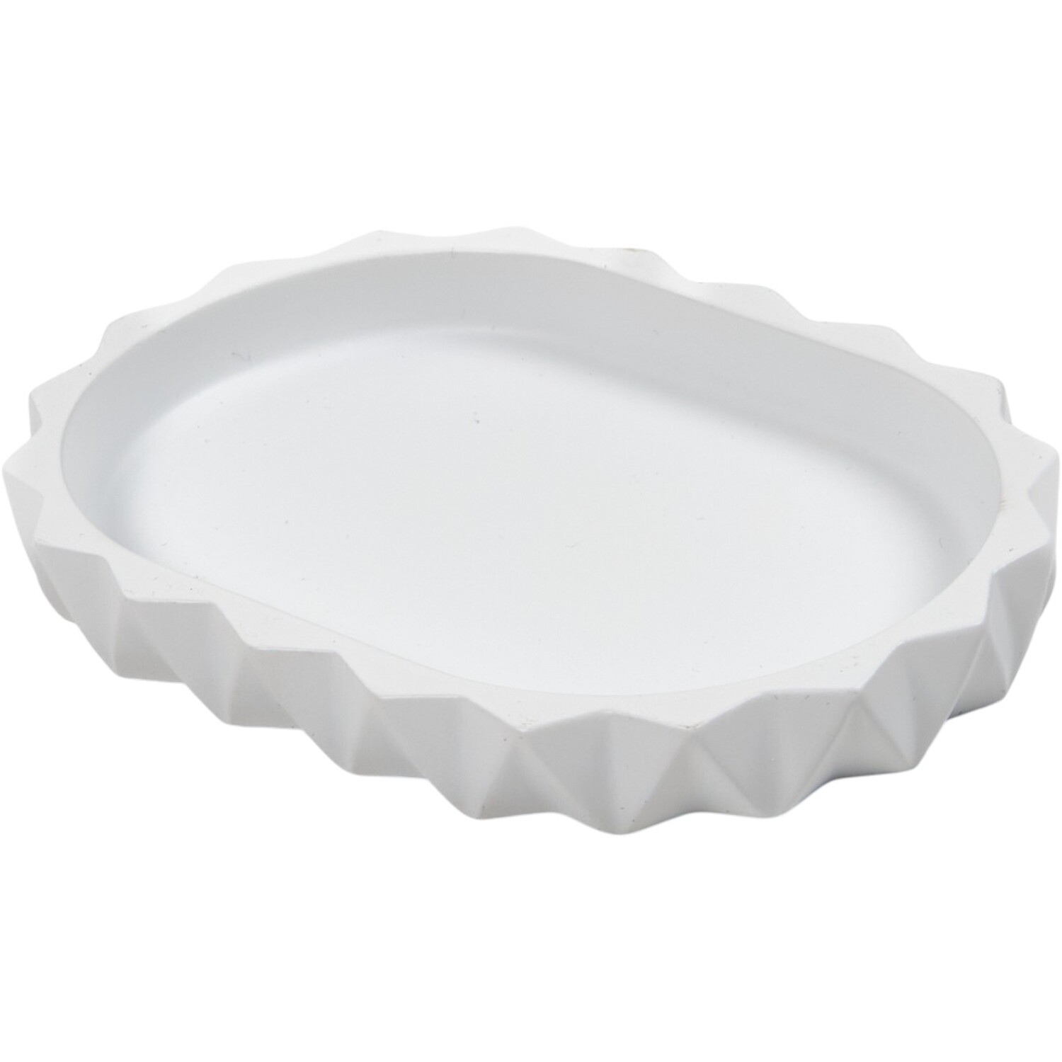 Milan Soap Dish White Image 2