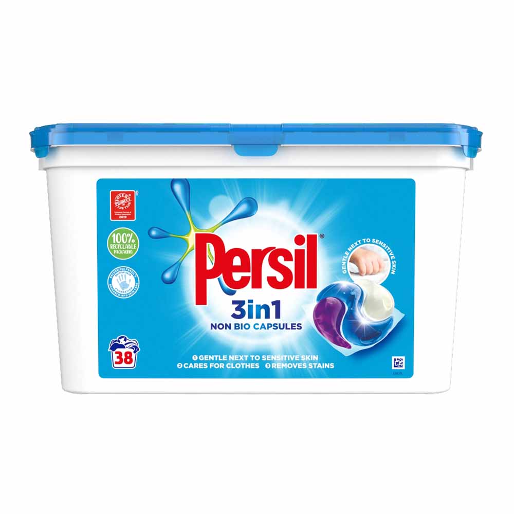 Persil 3in1 Non Bio Capsules 38 Wash Image 2