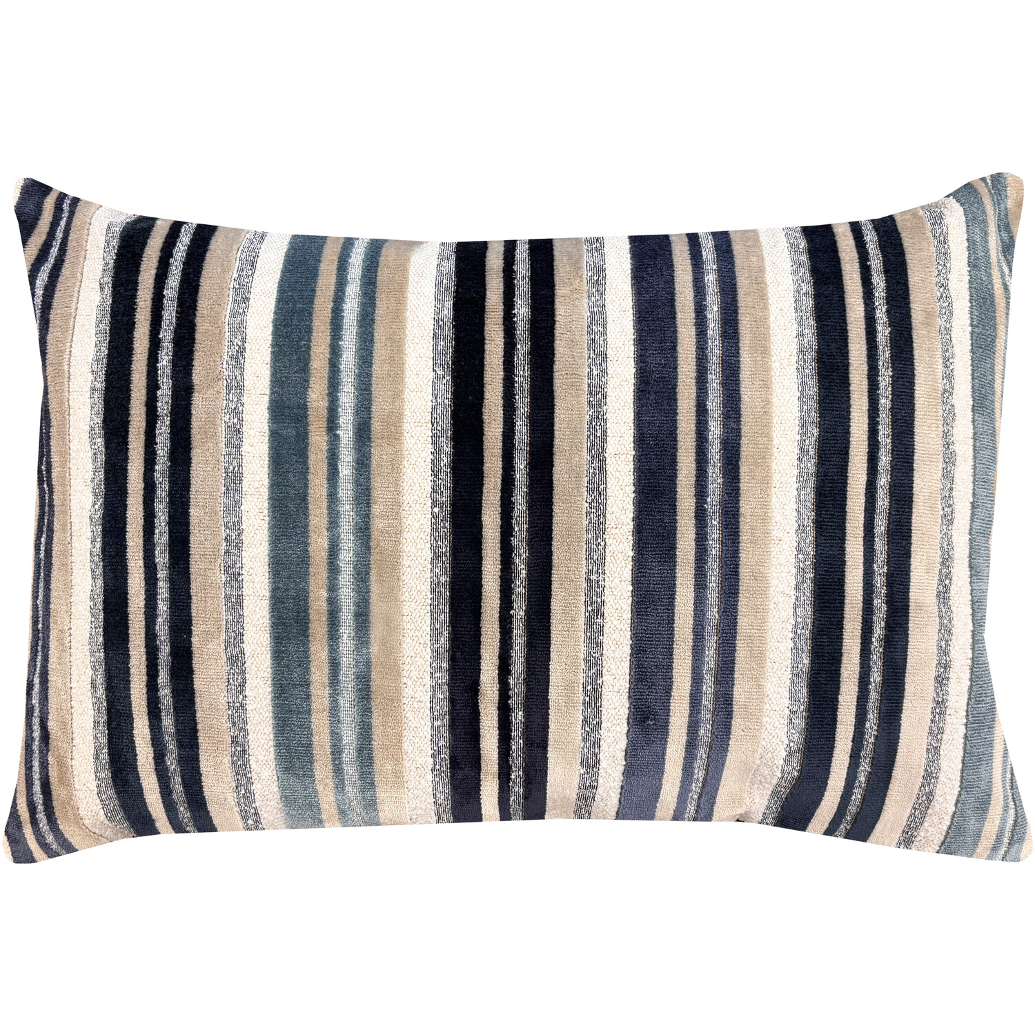 Sandringham Stripe Cushion Blue Image 1