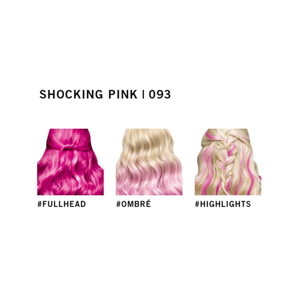 Schwarzkopf LIVE Ultra Brights or Pastel Shocking Pink 093 Semi-Permanent Hair  Dye | Wilko