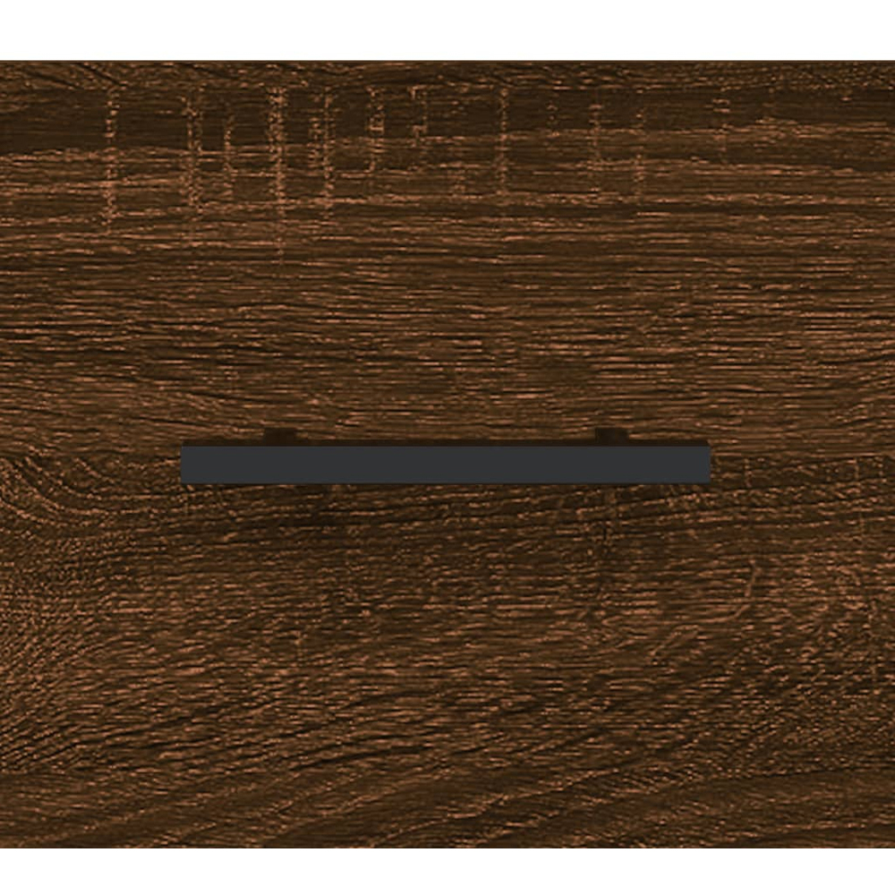 vidaXL 2 Door Single Drawer Brown Oak Highboard Image 9