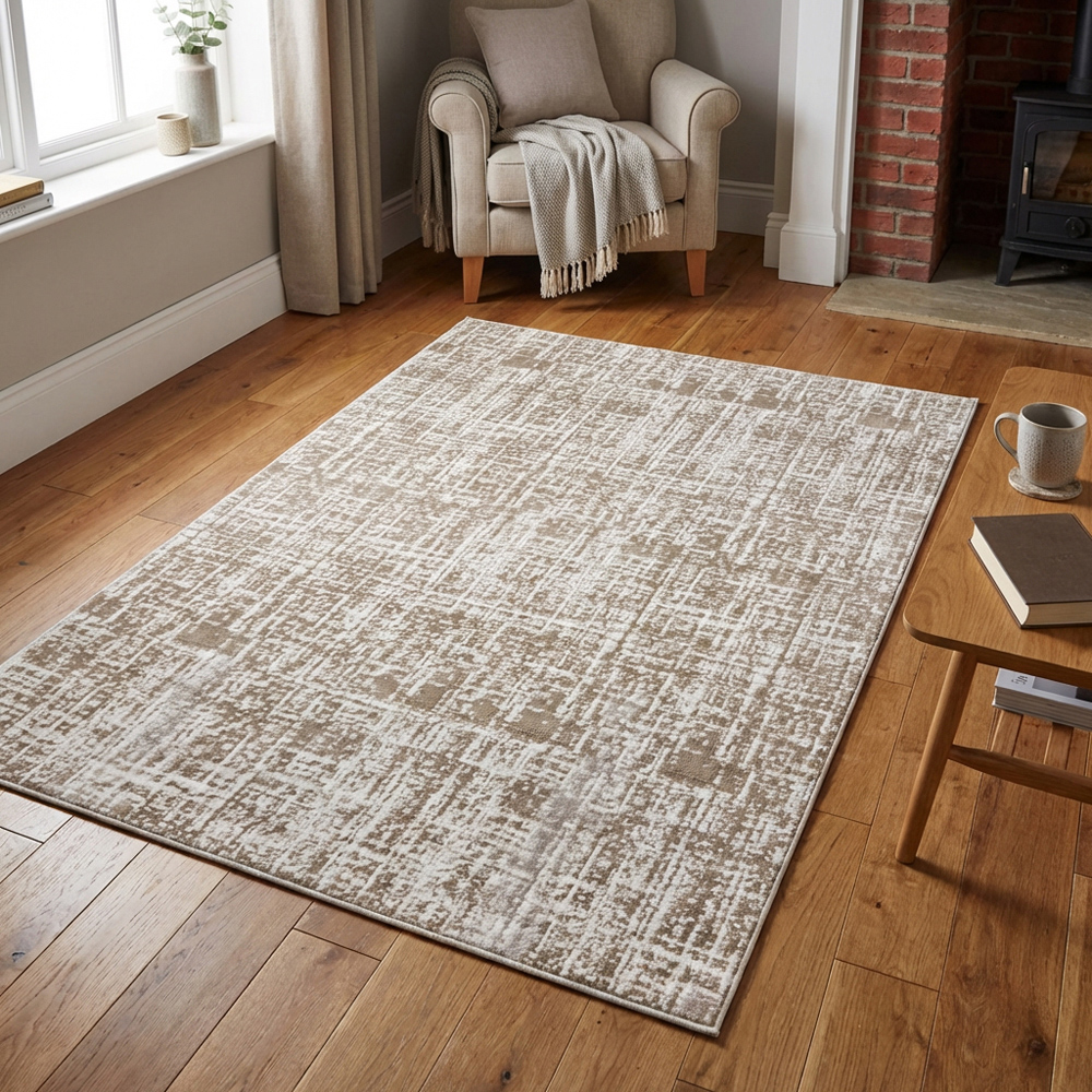Eden Texture Rug - Beige Image 8