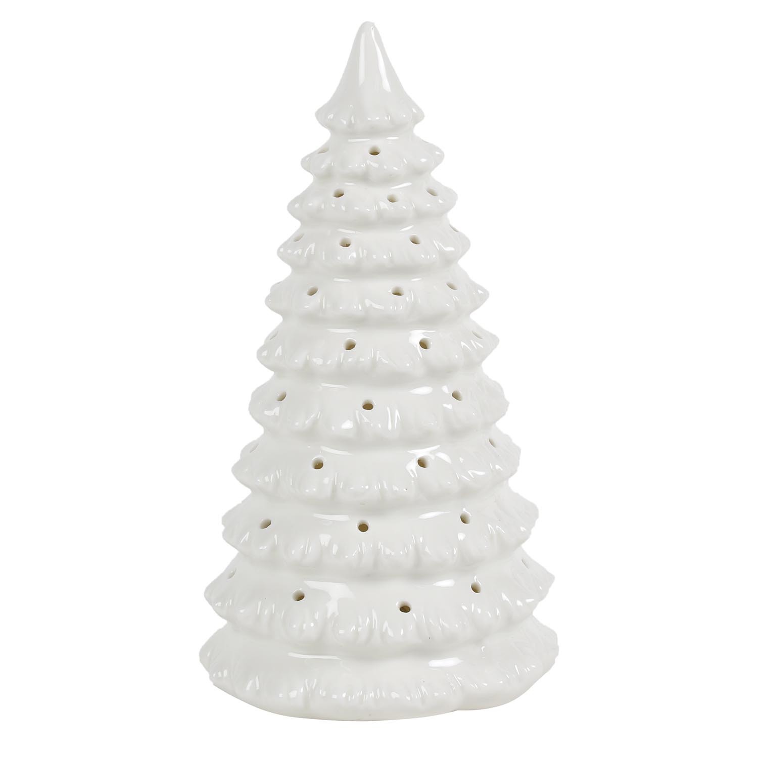 Ceramic LED Christmas Tree - White Image 2