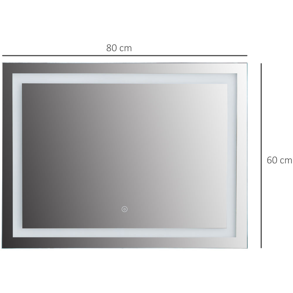 Kleankin LED Bathroom Mirror 80 x 60cm Image 7