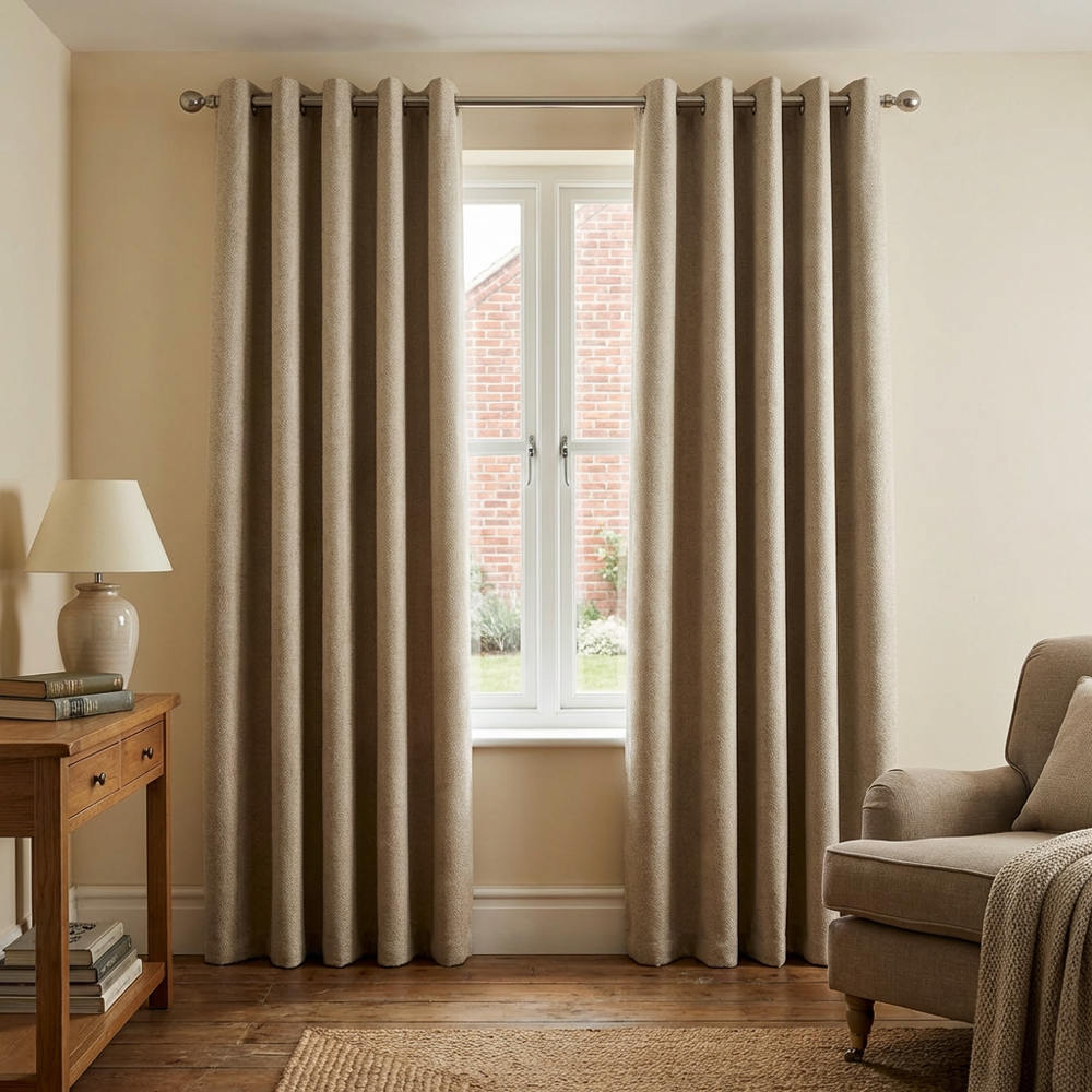 Maison Blackout Curtain Natural 168cm 183cm Image 3