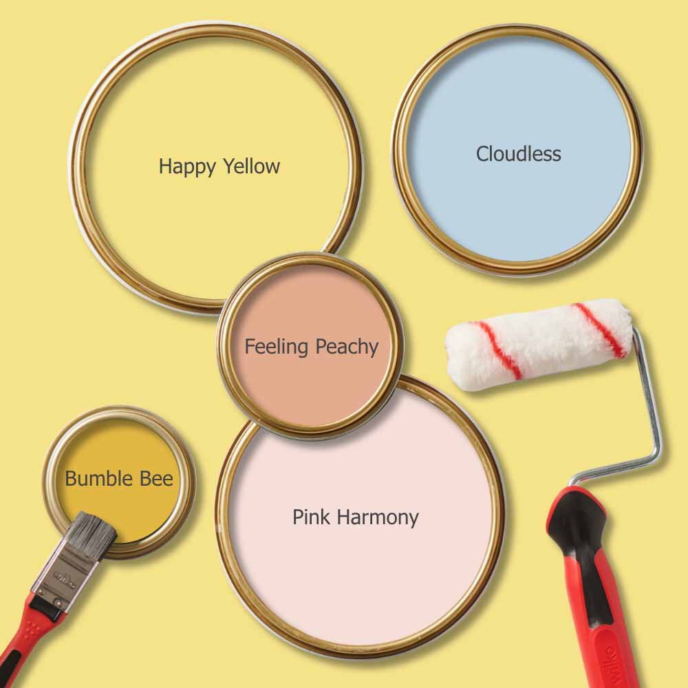 Wilko Tough & Washable Happy Yellow Matt Emulsion Paint 2.5L Image 6