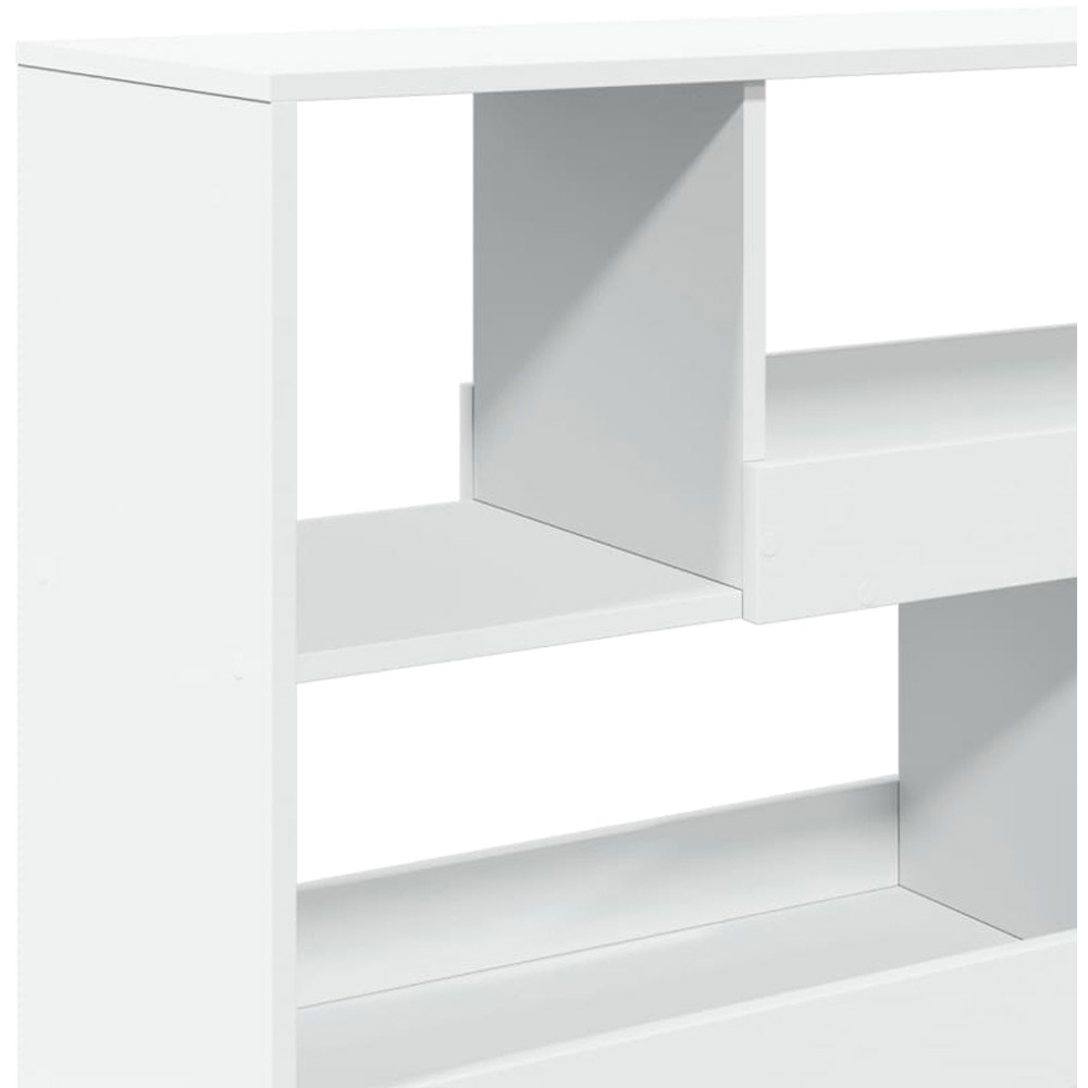 vidaXL 6 Shelf White Bookcase Image 6