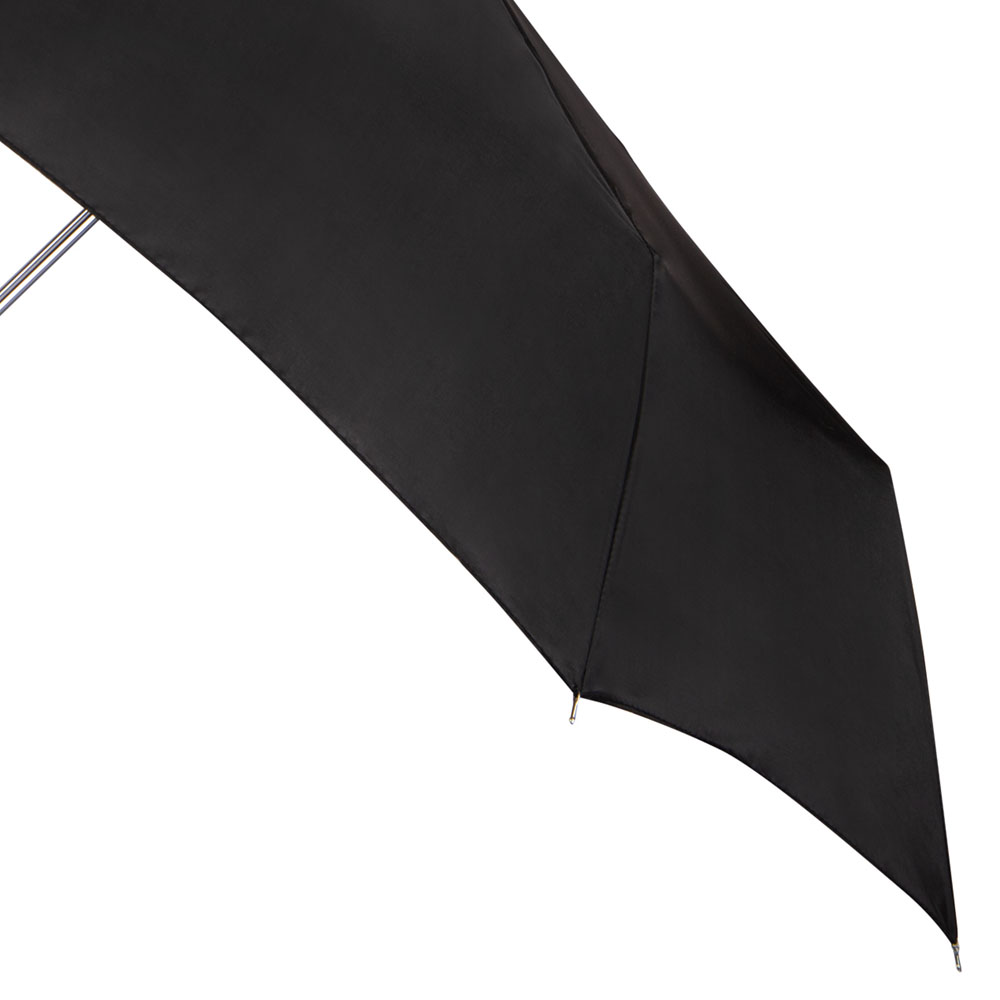 Wilko By Totes Plain Black Crook Handle Umbrella Image 6