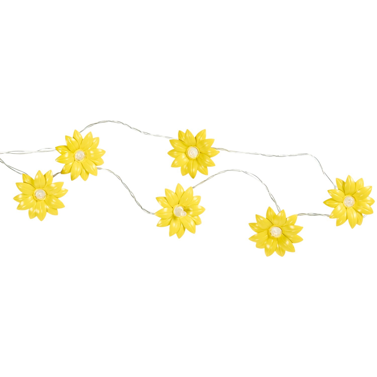 Solar Sunflower String Light Yellow Image 2