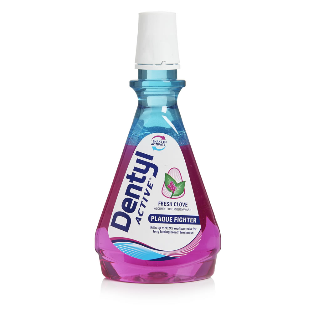 Dentyl Mouthwash Active Plaque Fighter Fresh Clove 500ml Wilko