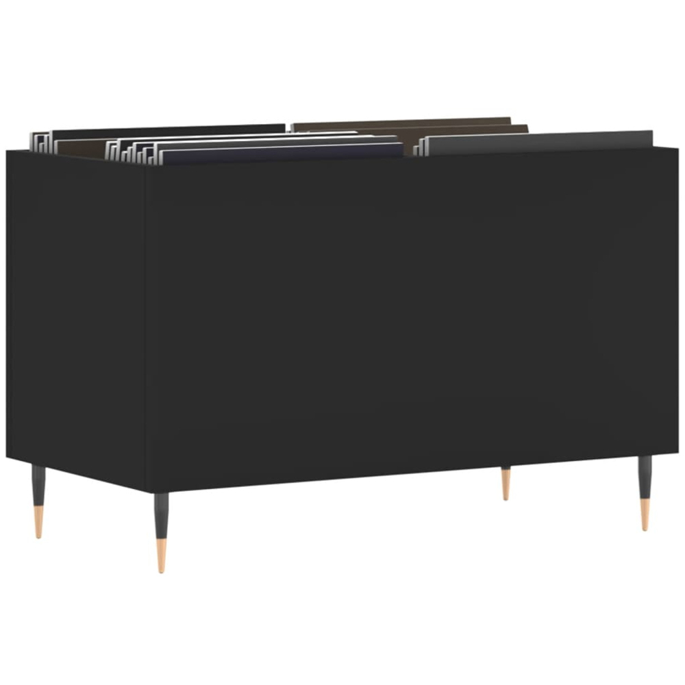vidaXL Black Record Cabinet Image 3