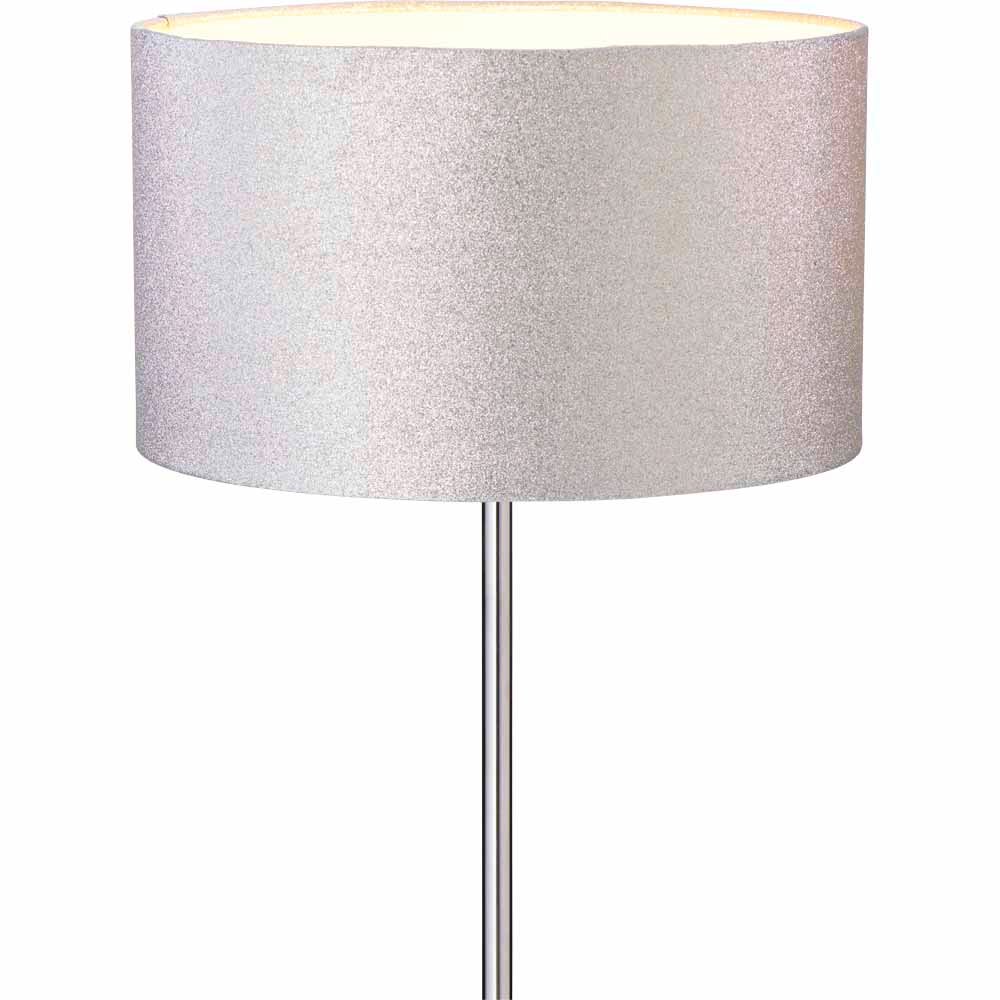 Wilko Silver Glitter Floor Lamp Image 2