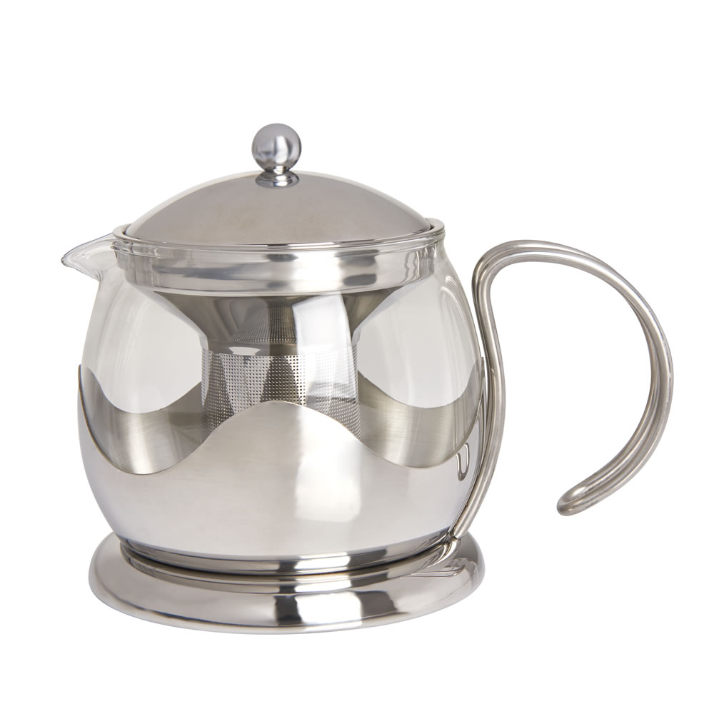 Wilko Stainless Steel Teapot and Infuser Image