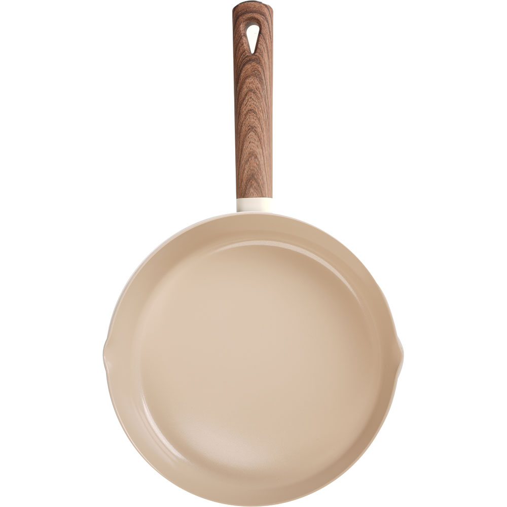 Baker's Secret 24cm Cream Wooden Handle Frying Pan Image 4