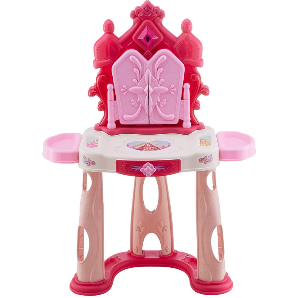 Living and Home Kids Dressing Table Toy Set with Drawer and Stool Image 2
