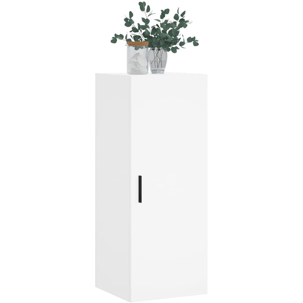 vidaXL Single Door White Wall Mounted Cabinet Image 4