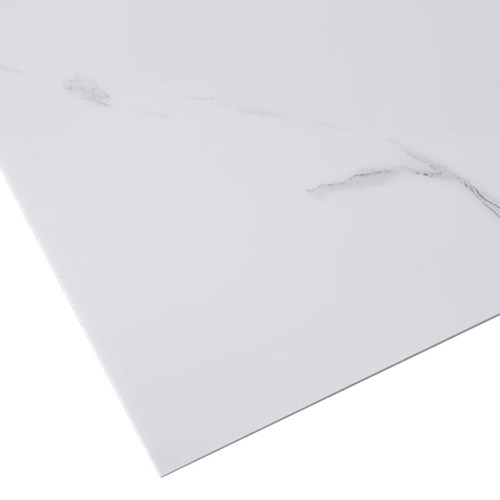 Living and Home White Marble Waterproof Wall Tile Sticker 60 x 30cm 10 Pack Image 4