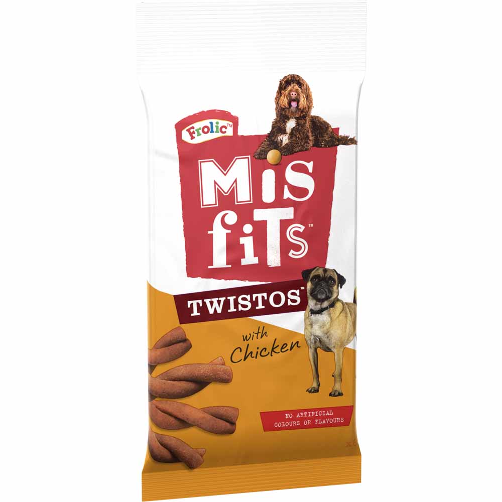 Misfits Twistos Chicken Dog Treats 105g Image 2