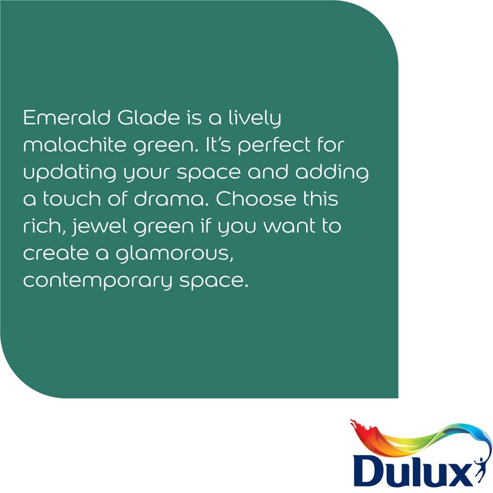 Dulux Wall & Ceilings Emerald Glade Silk Emulsion Paint 2.5L Image 4