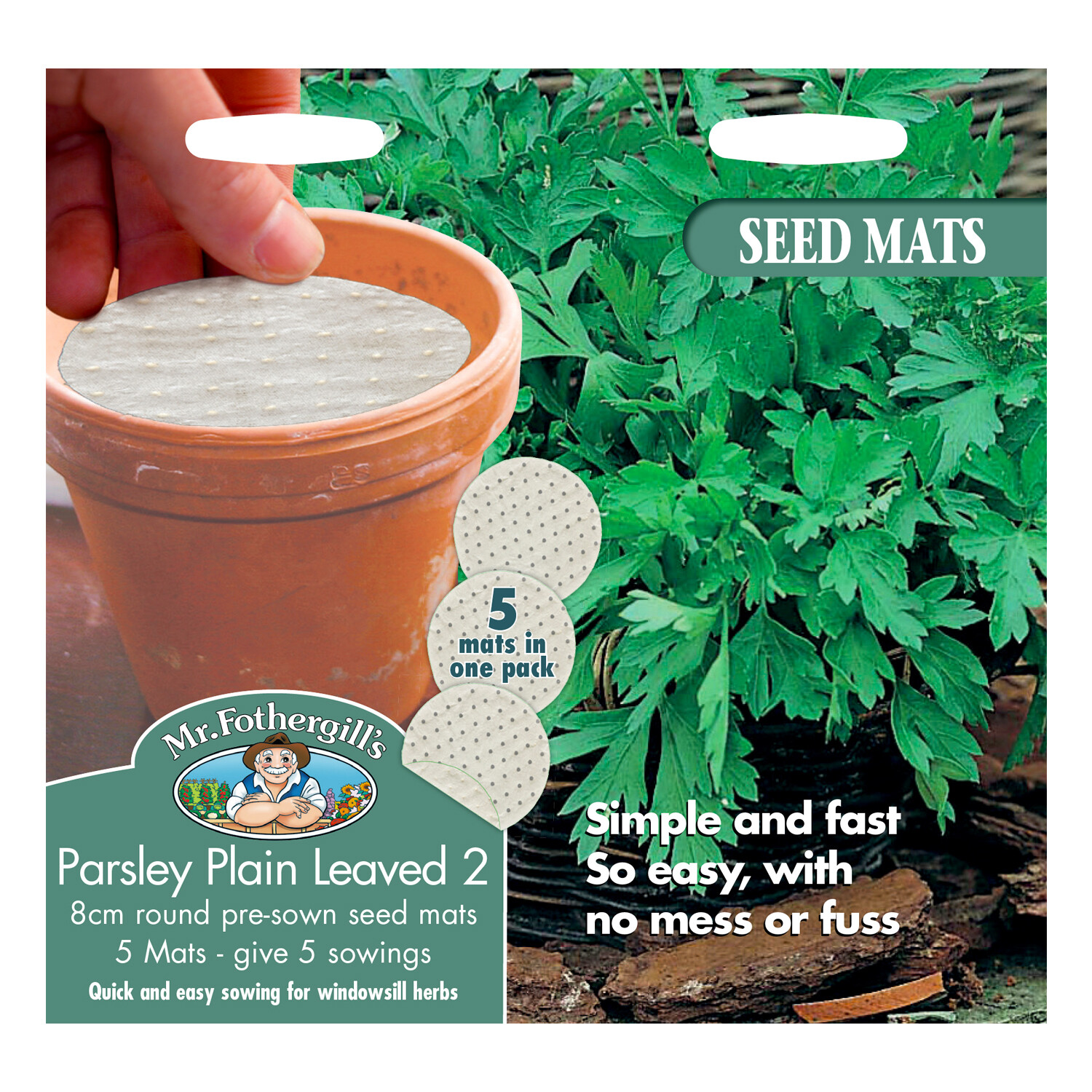 Mr Fothergill's Parsley Plain Leaved Seed Mat Wilko