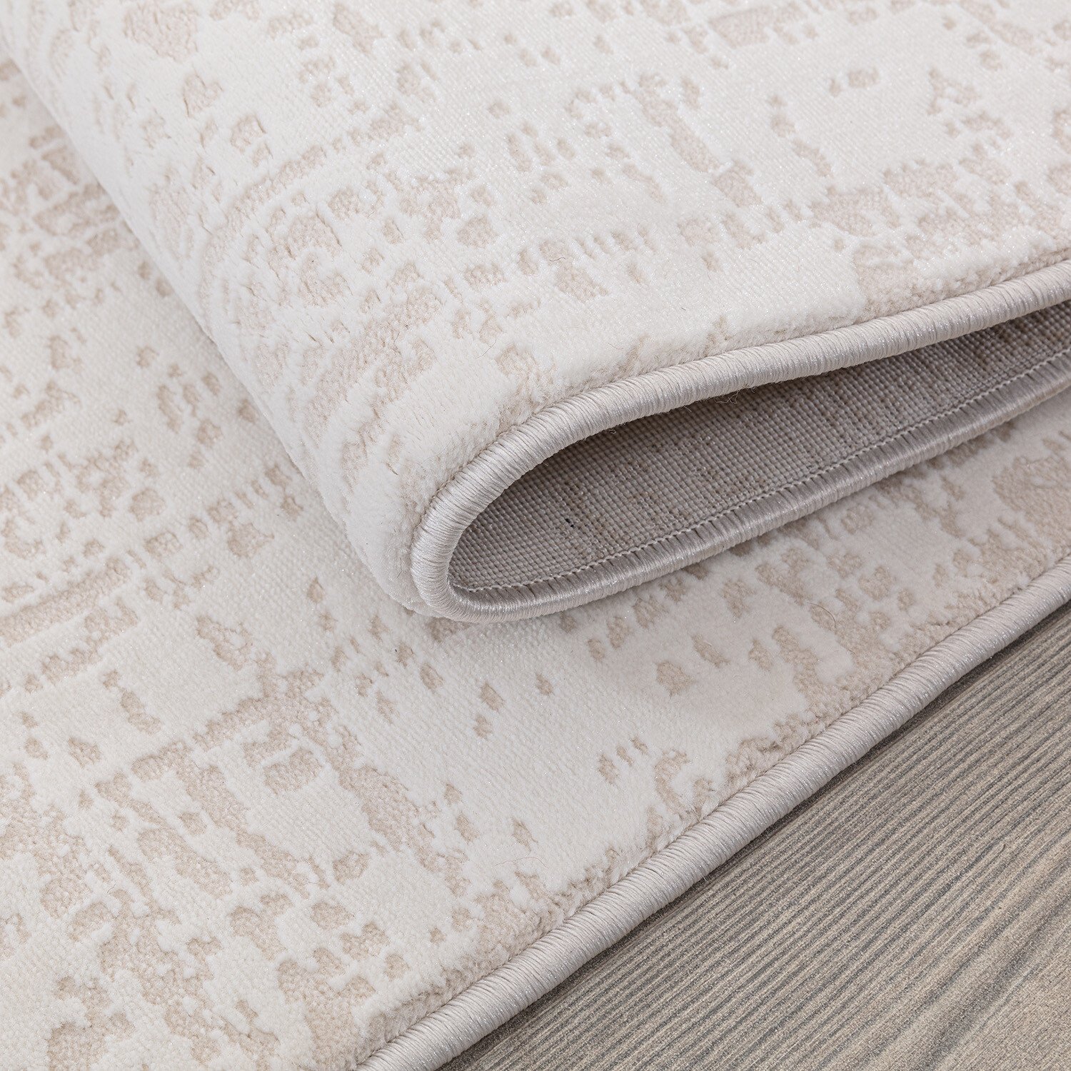 Eden Textured Rug - Cream  / 160cm Image 3